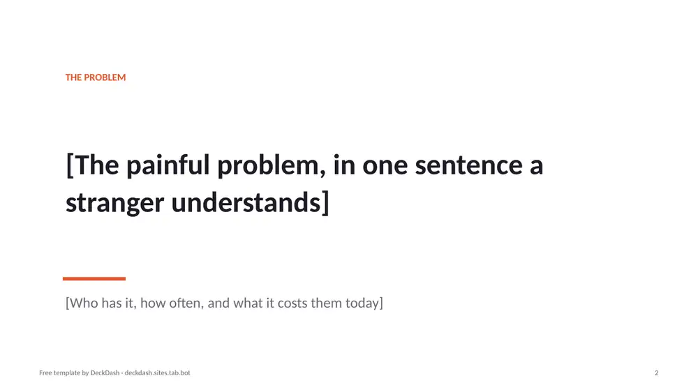 Seed Pitch Deck Template, slide 2 preview